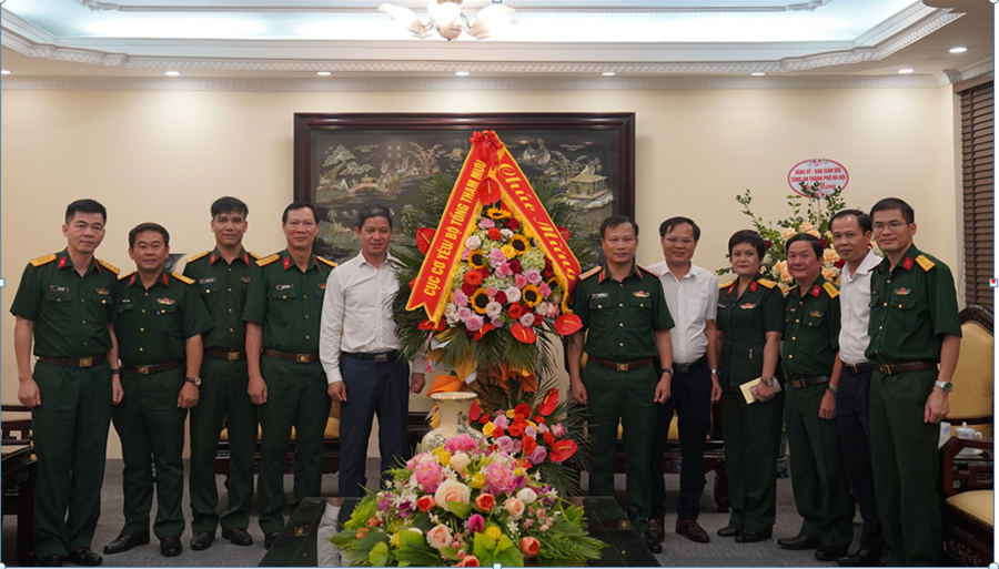 Lãnh đạo các một số cơ quan, đơn vị đến Chúc mừng 78 năm Ngày truyền thống ngành Cơ yếu Việt Nam